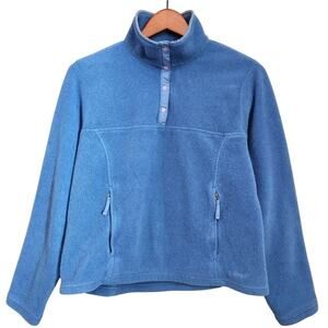 L.L.Bean Women's Fleece Pullover Blue Size M